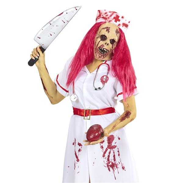 Grote foto halloween masker zombie verpleegster verzamelen overige verzamelingen