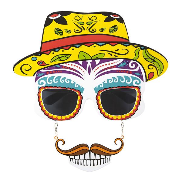 Grote foto dia de los muertos bril gekleurd verzamelen overige verzamelingen