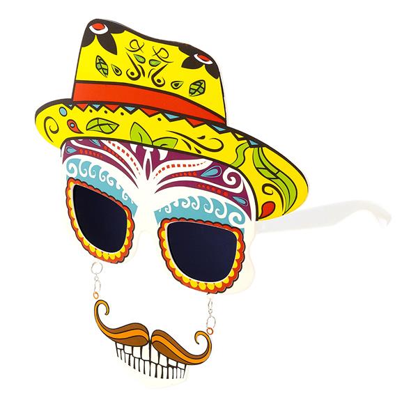 Grote foto dia de los muertos bril gekleurd verzamelen overige verzamelingen