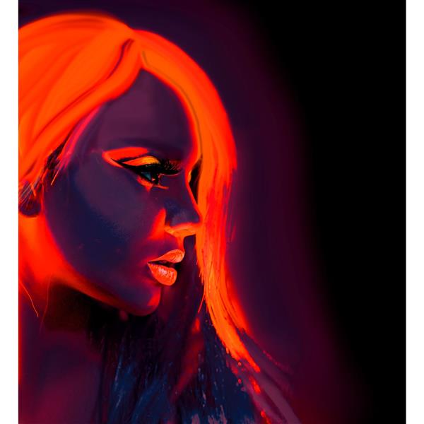 Grote foto neon oranje schmink glow in the dark 30ml verzamelen overige verzamelingen