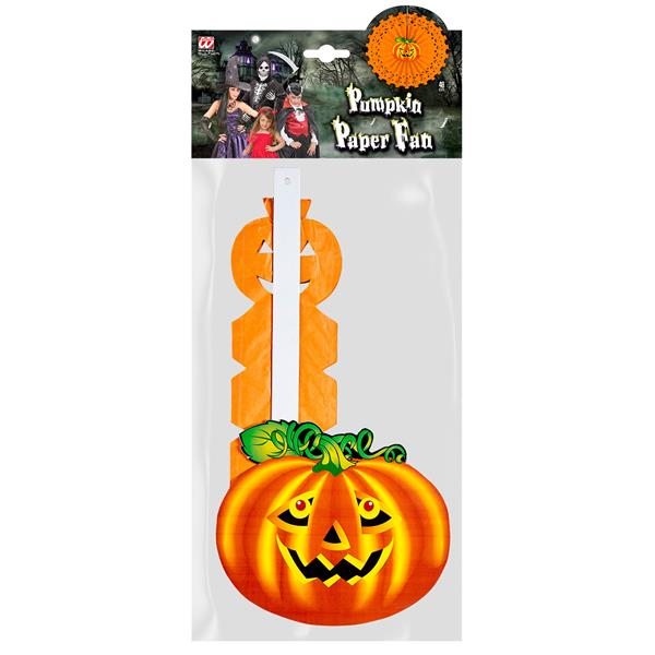 Grote foto halloween waaier oranje pompoen 50cm verzamelen overige verzamelingen