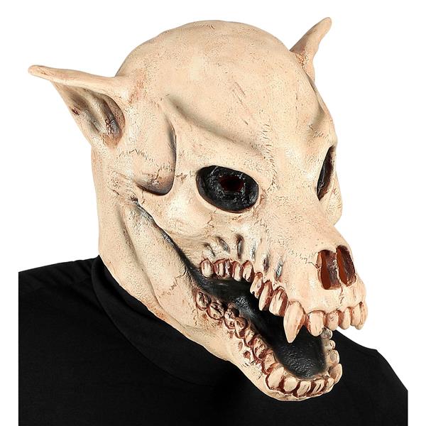Grote foto halloween masker wit hond verzamelen overige verzamelingen