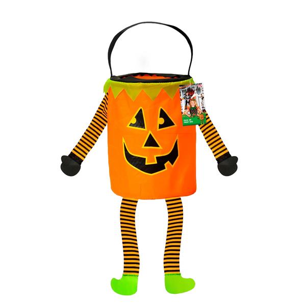 Grote foto halloween tas pompoen met armen en benen verzamelen overige verzamelingen
