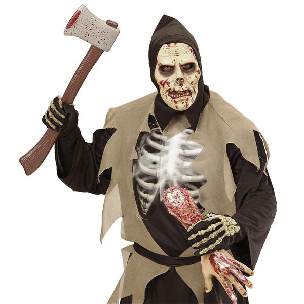 Grote foto halloween masker skelet bebloed verzamelen overige verzamelingen