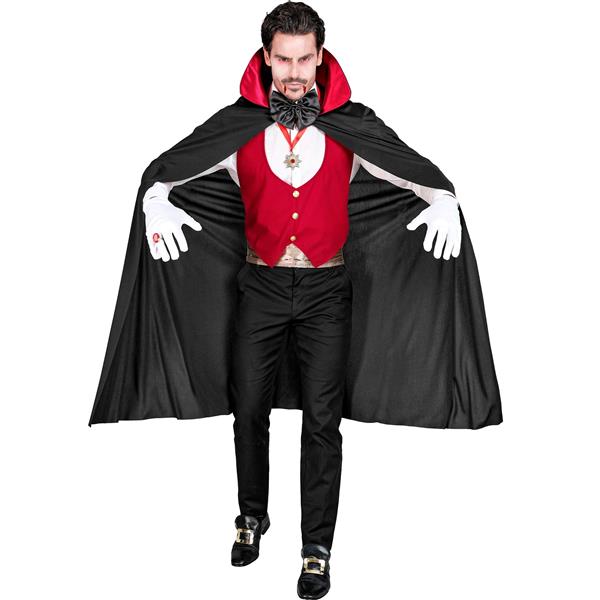 Grote foto halloween kostuum zwart rood heren vampier 4 delig verzamelen overige verzamelingen