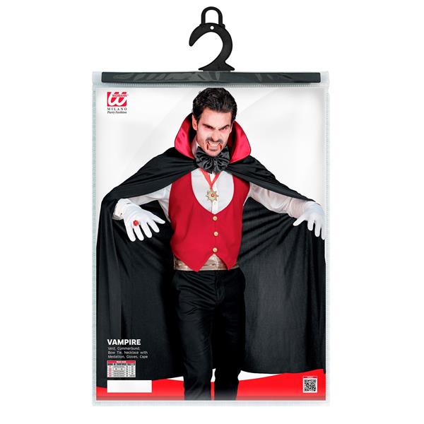 Grote foto halloween kostuum zwart rood heren vampier 4 delig verzamelen overige verzamelingen