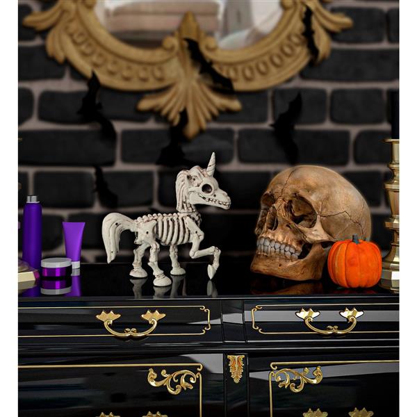 Grote foto halloween skelet eenhoorn 18cm verzamelen overige verzamelingen