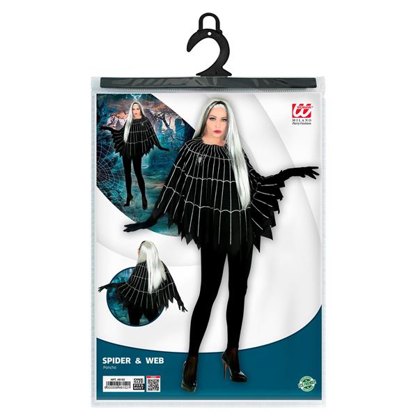 Grote foto halloween poncho spinnenweb verzamelen overige verzamelingen