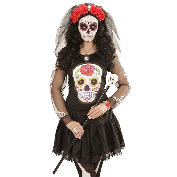 Grote foto halloween haarband zwart rood sluier verzamelen overige verzamelingen
