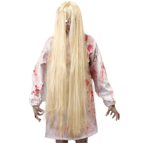 Grote foto halloween pruik blond geest 1m verzamelen overige verzamelingen
