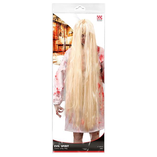 Grote foto halloween pruik blond geest 1m verzamelen overige verzamelingen