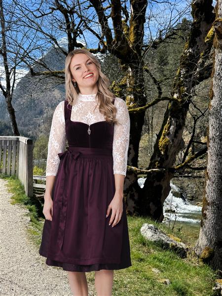 Grote foto bordeaux rode dirndl jurk oktoberfest 2 delig verzamelen overige verzamelingen