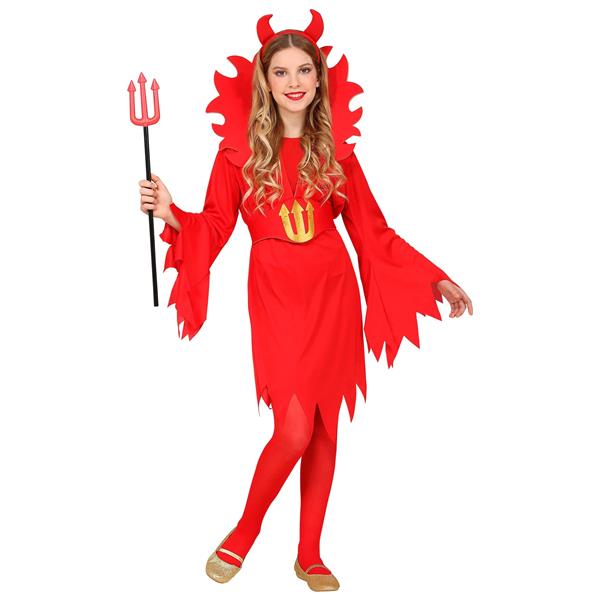 Grote foto halloween jurk rood kind duivel verzamelen overige verzamelingen