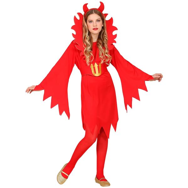 Grote foto halloween jurk rood kind duivel verzamelen overige verzamelingen