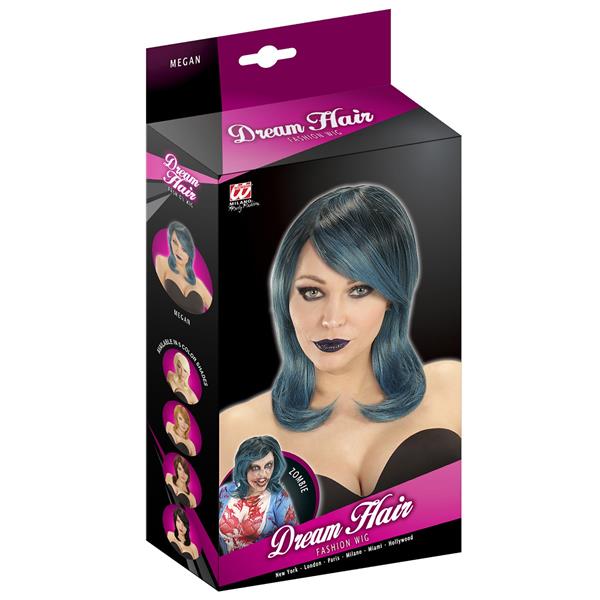 Grote foto halloween pruik blauw bob verzamelen overige verzamelingen