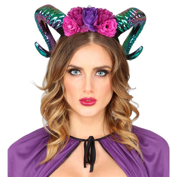 Grote foto halloween haarband gekleurd hoorn verzamelen overige verzamelingen