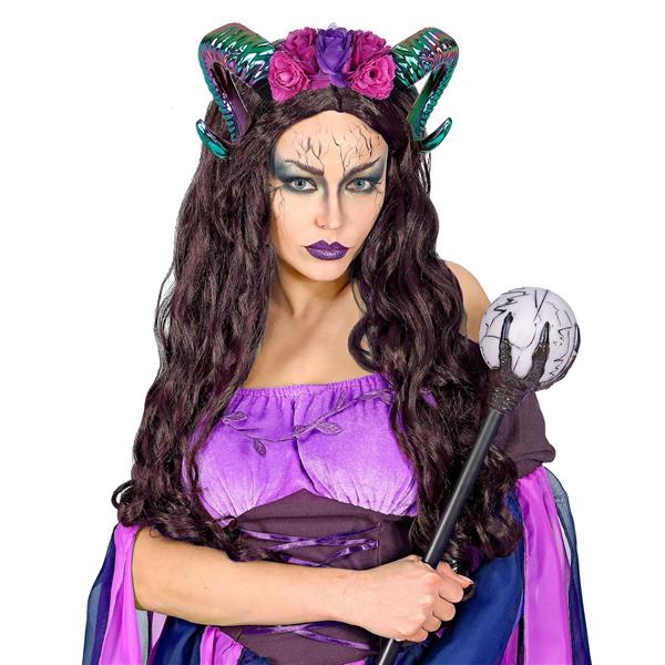 Grote foto halloween haarband gekleurd hoorn verzamelen overige verzamelingen