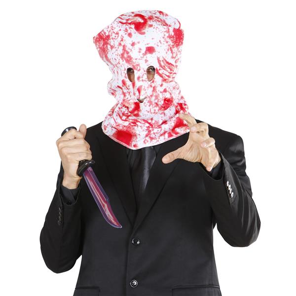 Grote foto halloween masker rood wit bloederig verzamelen overige verzamelingen