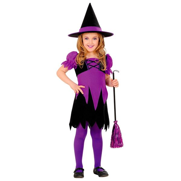 Grote foto halloween kostuum paars kind heks verzamelen overige verzamelingen
