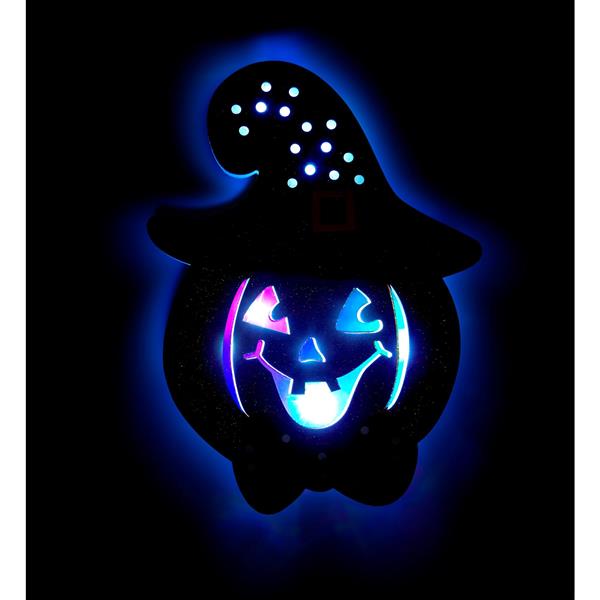 Grote foto halloween wanddecoratie pompoen met licht verzamelen overige verzamelingen
