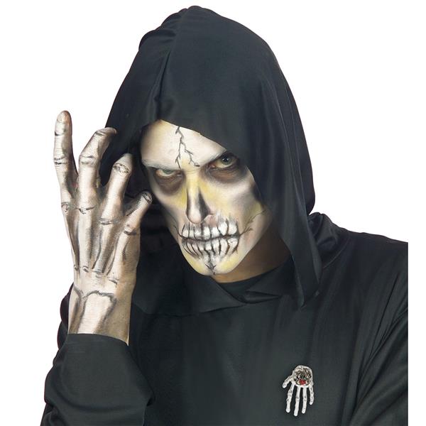 Grote foto halloween broche skelethand verzamelen overige verzamelingen