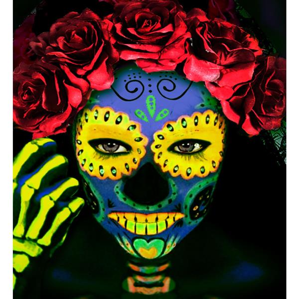 Grote foto neon gele schmink glow in the dark 30ml verzamelen overige verzamelingen
