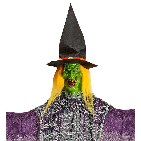 Grote foto halloween pop heks met bezem 1 38m verzamelen overige verzamelingen