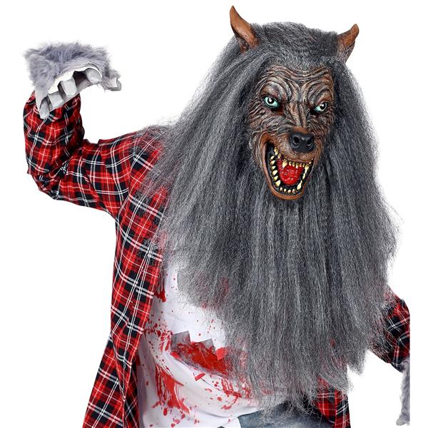 Grote foto halloween masker weerwolf met vacht verzamelen overige verzamelingen