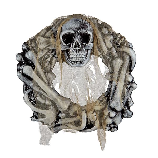Grote foto halloween wanddecoratie botten krans 50cm verzamelen overige verzamelingen