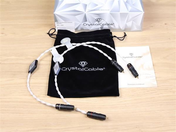 Grote foto crystal cable ultra2 diamond highend silver gold audio interconnects rca 0 5 metre audio tv en foto onderdelen en accessoires
