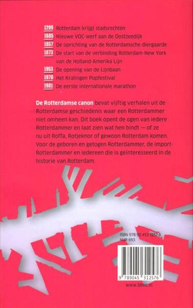 Grote foto de rotterdamse canon boeken geschiedenis wereld