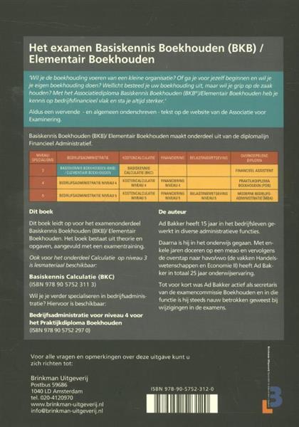 Grote foto basiskennis boekhouden elementair boekhouden bkb eb boeken overige boeken