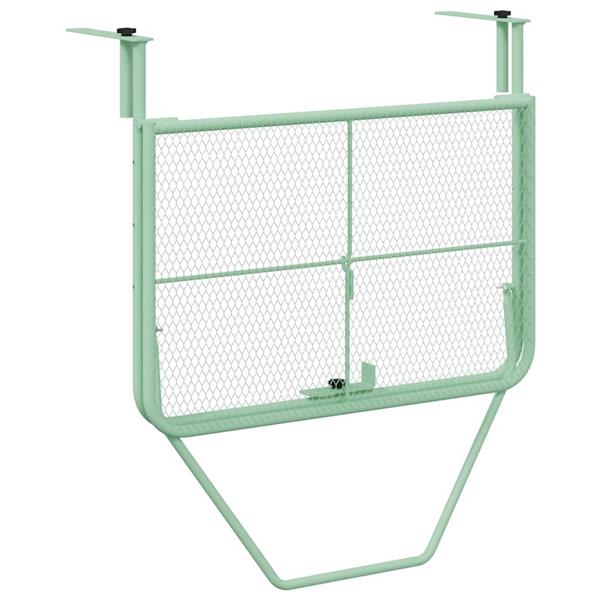 Grote foto vidaxl hangende balkon tafel mintgroen 60 x 39 x 65 cm staal tuin en terras tuinmeubelen