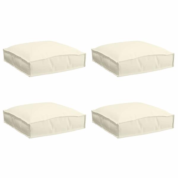 Grote foto vidaxl palletkussen voor zitting 4 pcs cr me 40 x 40 x 8 cm huis en inrichting woningdecoratie
