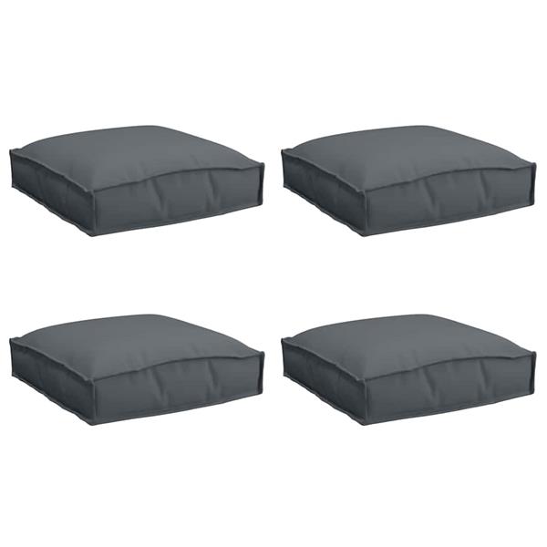 Grote foto vidaxl palletkussen voor zitting 4 pcs antraciet 40 x 40 x 8 cm huis en inrichting woningdecoratie