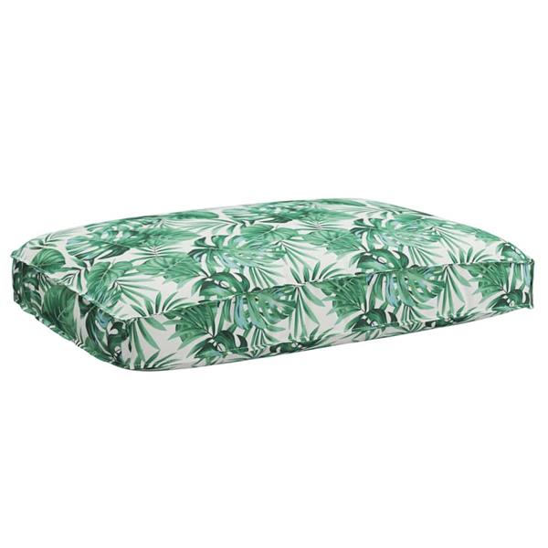 Grote foto vidaxl palletkussen voor zitting floral bladpatroon 120 x 80 x 12 cm huis en inrichting woningdecoratie