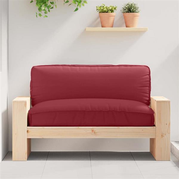 Grote foto vidaxl palletkussen voor zitting wijnrood 120 x 80 x 12 cm oxford stof huis en inrichting woningdecoratie