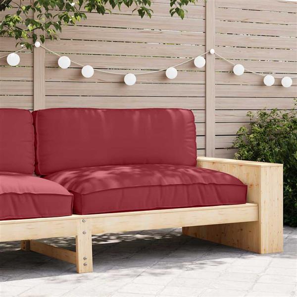 Grote foto vidaxl palletkussen voor zitting wijnrood 120 x 80 x 12 cm oxford stof huis en inrichting woningdecoratie