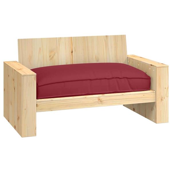 Grote foto vidaxl palletkussen voor zitting wijnrood 120 x 80 x 12 cm oxford stof huis en inrichting woningdecoratie