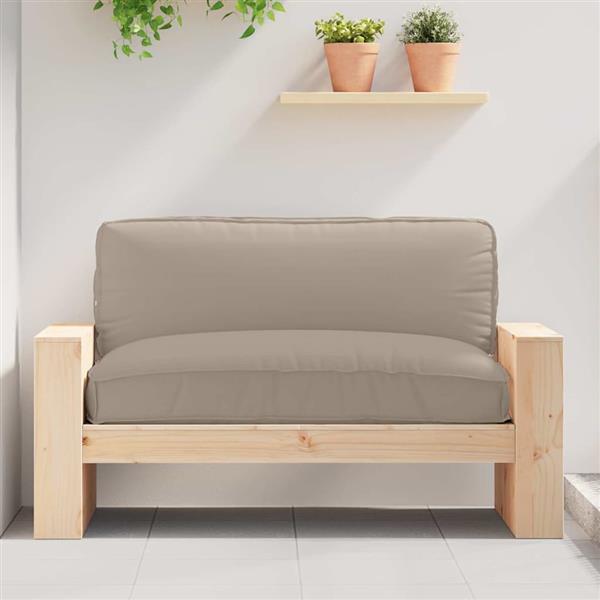 Grote foto vidaxl palletkussen voor zitting taupe 120 x 80 x 12 cm oxford stof huis en inrichting woningdecoratie