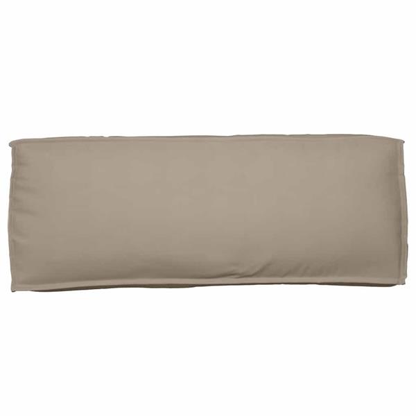 Grote foto vidaxl palletkussen voor rugleuning taupe 120 x 40 x 12 cm oxford stof huis en inrichting woningdecoratie
