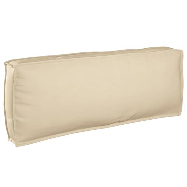 Grote foto vidaxl palletkussen voor rugleuning beige 120 x 40 x 12 cm oxford stof huis en inrichting woningdecoratie