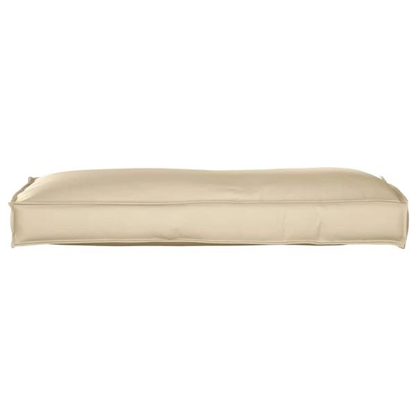 Grote foto vidaxl palletkussen voor rugleuning beige 120 x 40 x 12 cm oxford stof huis en inrichting woningdecoratie