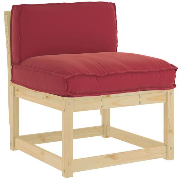 Grote foto vidaxl palletkussen voor rugleuning wijnrood 80 x 40 x 12 cm huis en inrichting woningdecoratie
