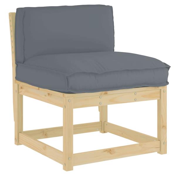 Grote foto vidaxl palletkussen voor rugleuning antraciet 70 x 40 x 12 cm huis en inrichting woningdecoratie