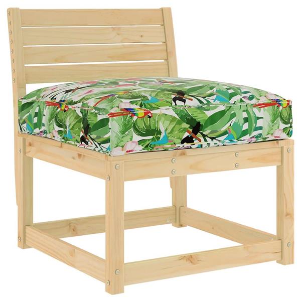 Grote foto vidaxl palletkussen voor zitting bloemen multikleur 80 x 80 x 12 cm huis en inrichting woningdecoratie