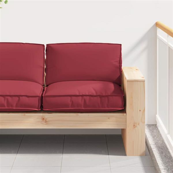 Grote foto vidaxl palletkussen voor zitting wijnrood 80 x 80 x 12 cm oxford stof huis en inrichting woningdecoratie