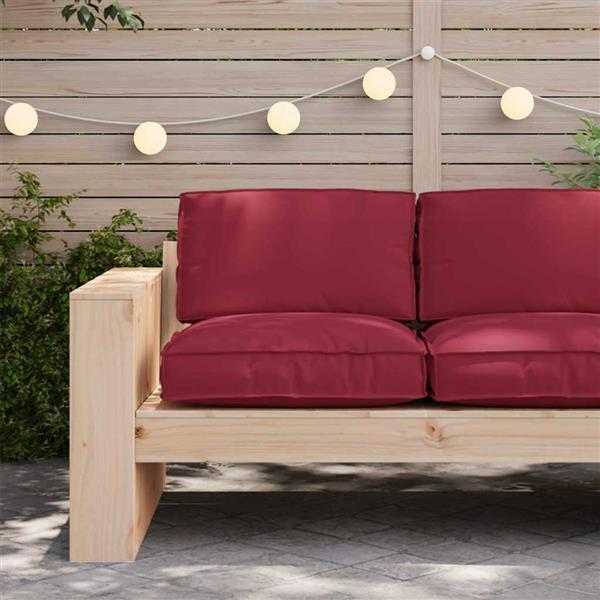 Grote foto vidaxl palletkussen voor zitting wijnrood 80 x 80 x 12 cm oxford stof huis en inrichting woningdecoratie