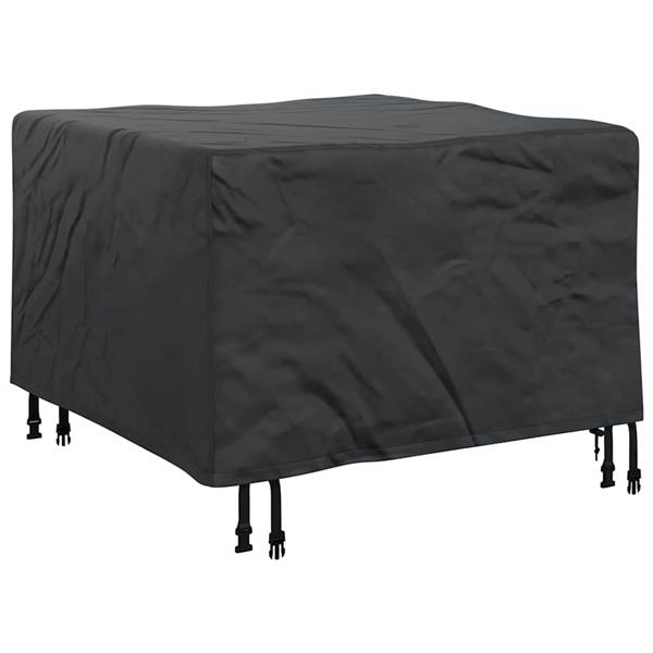 Grote foto vidaxl buitenmeubelhoes zwart 82 x 82 x 50 cm 600d stof tuin en terras tuinmeubelen