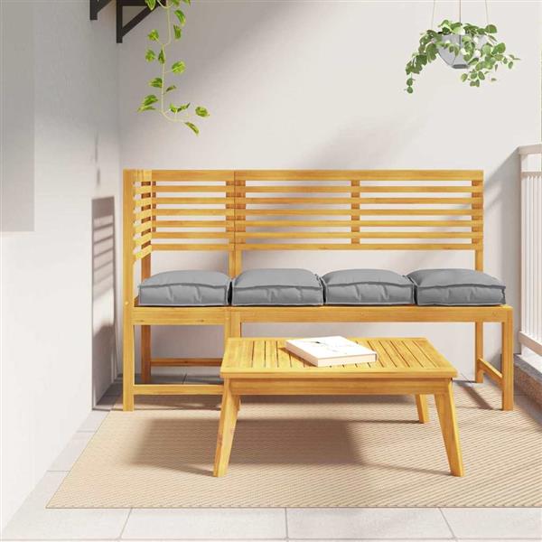 Grote foto vidaxl palletkussen voor zitting 4 pcs grijs 40 x 40 x 8 cm huis en inrichting woningdecoratie